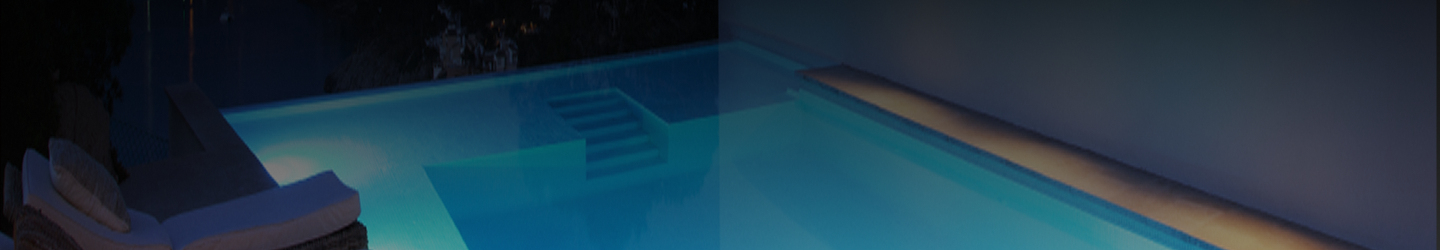 a pool at night