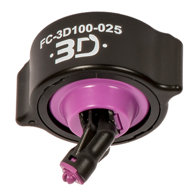 hypro, 3d, purple and black nozzle, fc-3d100-025, png, transparent background