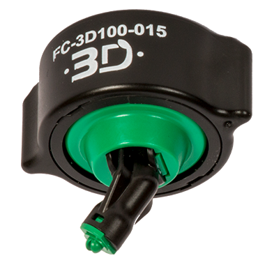 hypro, 3d, green and black nozzle, fc-3d100-015, png, transparent background