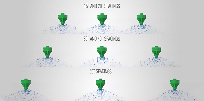 hypro, hi flow key features, green nozzles, grey background, png